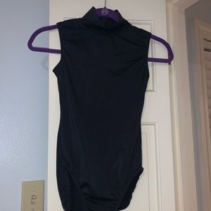 black leotard
